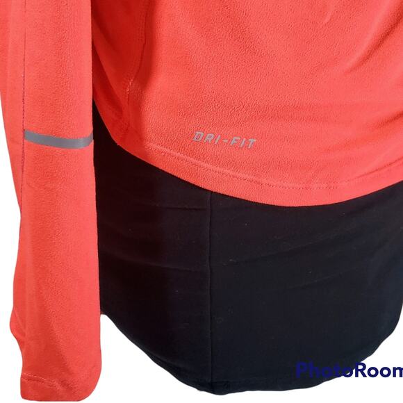 Nike | Coral Dri-Fit  Long Sleeve Shirt-3/4 Zip - Picture 3 of 5